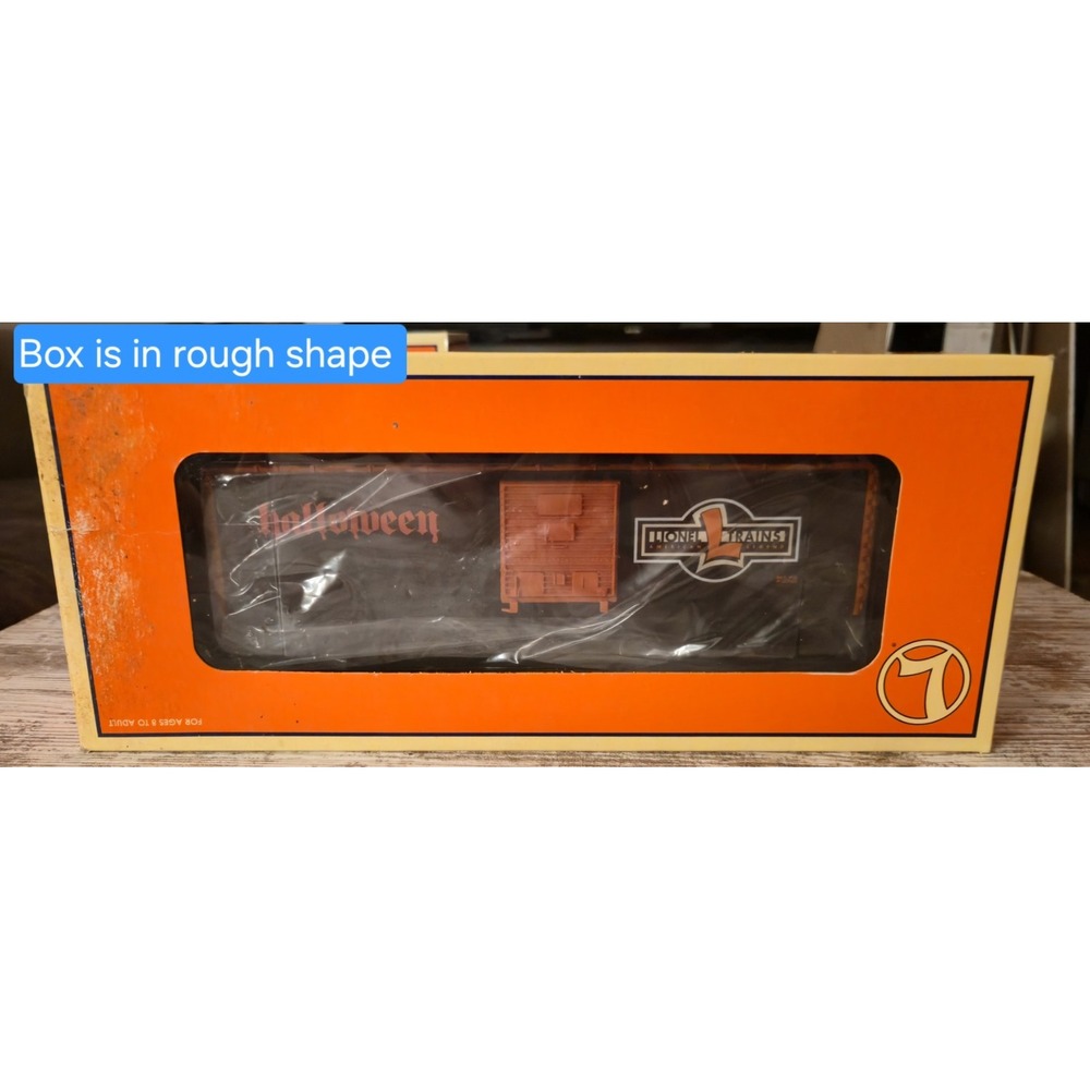 Vtg 1996 Lionel 6-29231 Halloween Boxcar Pop-Up Pumpkin O Gauge - NOS - Box Wear